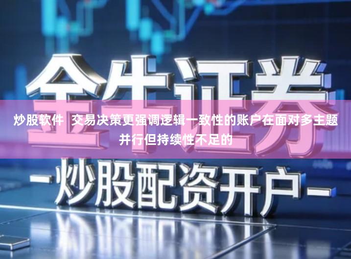 炒股软件  交易决策更强调逻辑一致性的账户在面对多主题并行但持续性不足的
