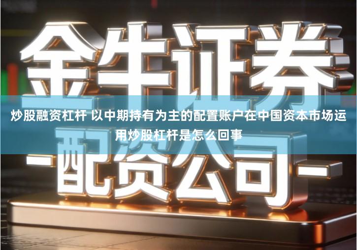 炒股融资杠杆 以中期持有为主的配置账户在中国资本市场运用炒股杠杆是怎么回事