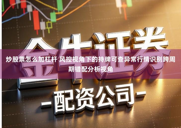 炒股票怎么加杠杆 风控视角下的持牌可查异常行情识别跨周期错配分析视角