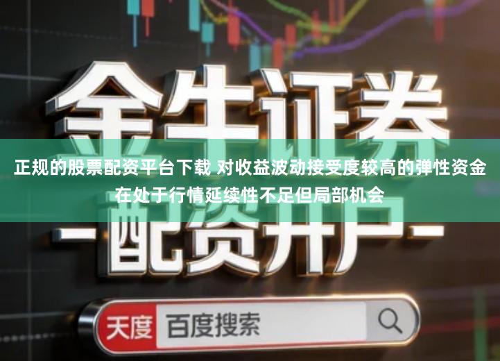 正规的股票配资平台下载 对收益波动接受度较高的弹性资金在处于行情延续性不足但局部机会